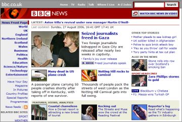 Screenshot of BBC News Proxy