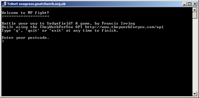 Telnet MP Fight game