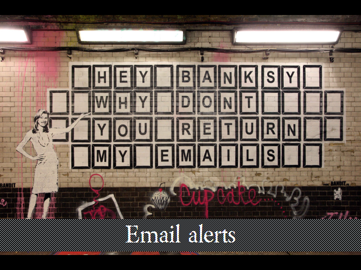 Email alerts